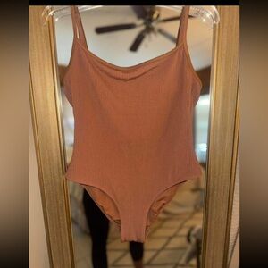 Aerie Pink One Piece Swimsuit Full Coverage